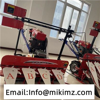 Mini El Tutma Reaper Bağlayıcı Dizel Manuel Buğday Pirinç Harvester Makinesi