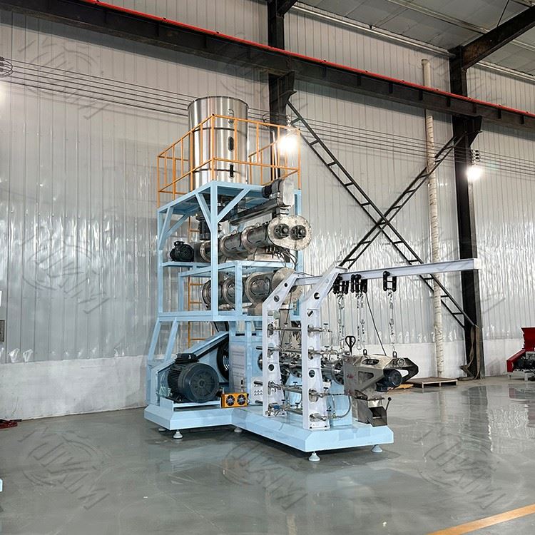 Twin-Screw Floating Fish Feed Extruder Machine high quality